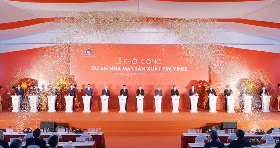 Vingroup khởi công nhà máy sản xuất Pin Vines 4.000 tỷ đồng tại Hà Tĩnh