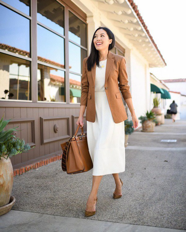 3 cách lựa chọn váy liền đi làm giúp chị em ghi điểm 10 trong mắt đồng nghiệp ảnh 9 3 tieu chi lua chon vay lien di lam giup chi em ghi tron diem 10 trong mat dong nghiep - 10