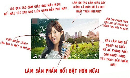 Poster quảng cáoban đầu không nhận được sự tán đồng của khách hàng do chưa làm nổi bật những ưu điểm của sản phẩm. poster-quang-cao-my-ly-khong-the-nhin-cuoi-cua-nhat-ban