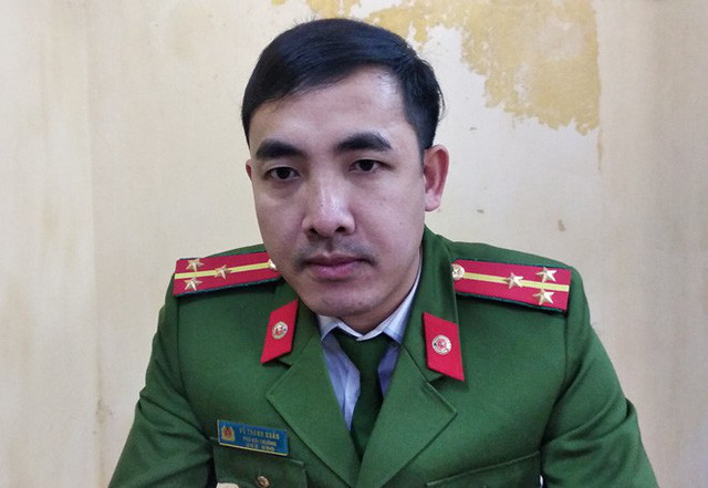 40 trinh sát phá kỳ án xác chết dưới mương nước ở Tuyên Quang ảnh 2 Thượng úy Xuân chia sẻ về quá trình phá án. Ảnh: Quang Tiến.