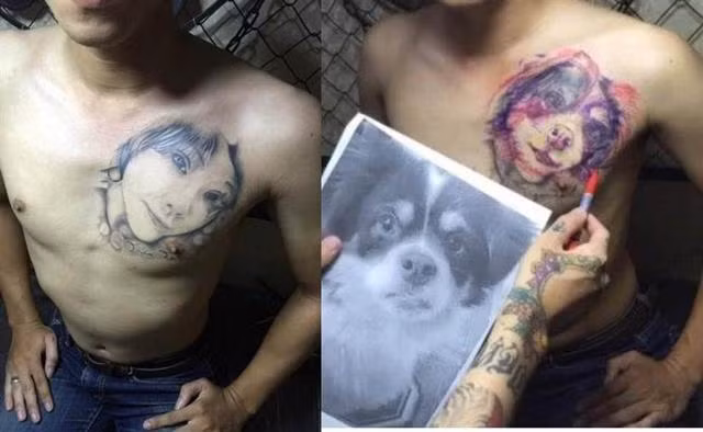 Sau khi sửa, hình xăm mới trông cũng rất đáng yêu.