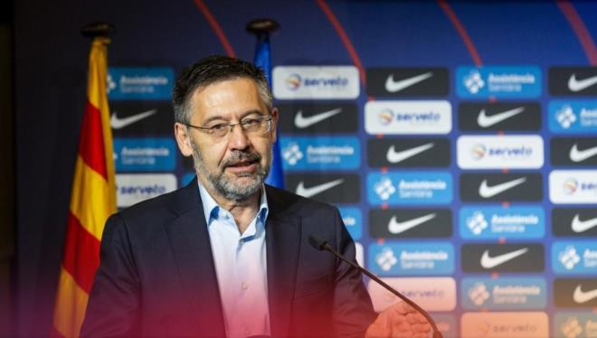 Chủ tịch CLB Barcelona, Josep Maria Bartomeu...