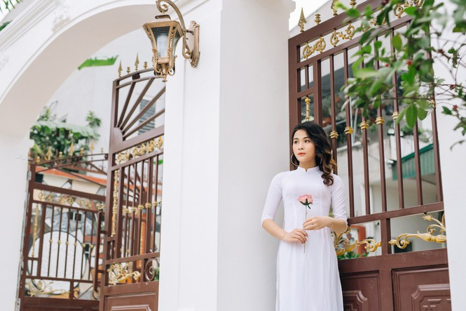 Nữ sinh Nguyễn Thị Thu Hồng, sinh viên trường Đại học Y Hà Nội.