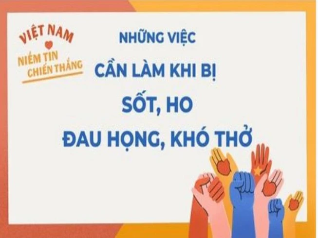 Điều cần làm khi đột nhiên sốt, ho, đau họng, khó thở