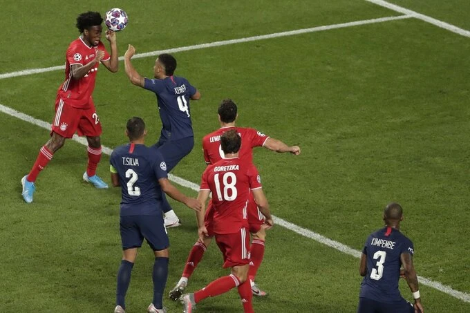 Kingsley Coman ghi bàn duy nhất giúp Bayern Munich vô địch Champions League 2019/20.