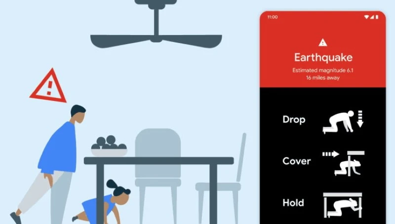 Google biến điện thoại Android thành hệ thống cảnh báo động đất