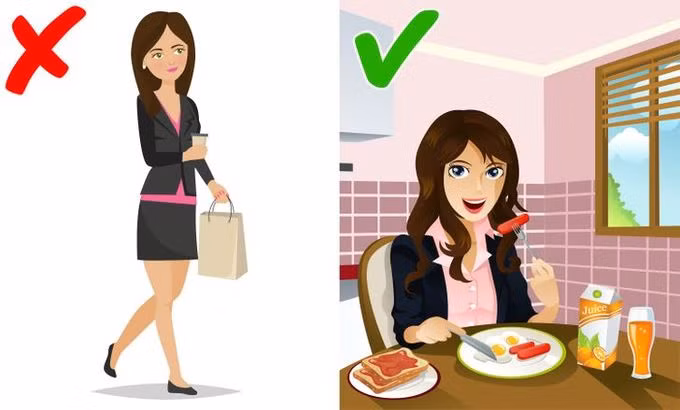 Những người ăn sáng mỗi ngày có vòng eo nhỏ hơn so với những người không ăn sáng hàng ngày