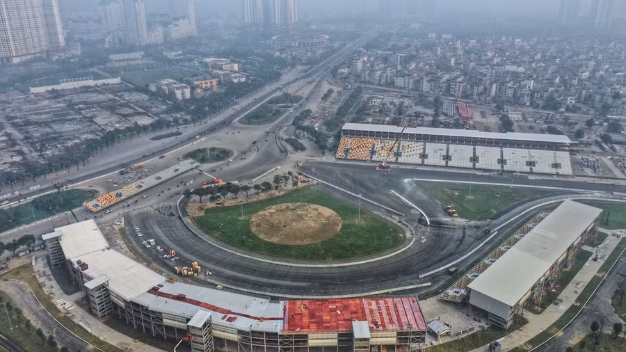 Đường đua F1 Hà Nội một tháng trước khi bàn giao