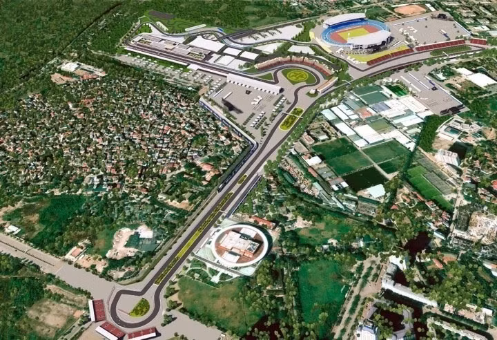 Đường đua F1 Hà Nội một tháng trước khi bàn giao