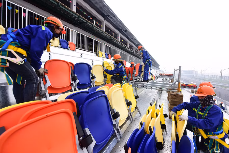 Đường đua F1 Hà Nội một tháng trước khi bàn giao