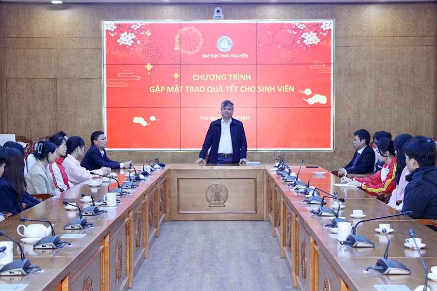 PGS.TS Trần Thanh Vân, Phó Giám đốc Đại học Thái Nguyên phát biểu tại chương trình.