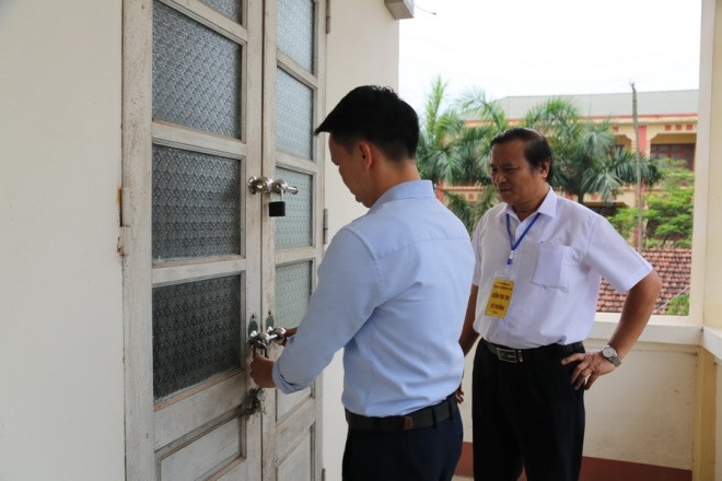 Kiểm tra nơi bảo quản đề thi, bài thi