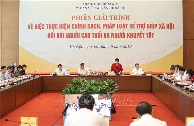 Quang cảnh phiên giải trình. Ảnh: Dương Giang/TTXVN