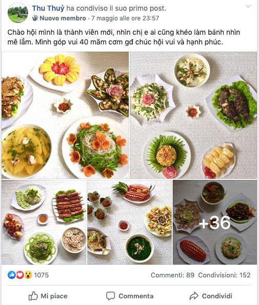 Những mâm cơm được chủ nhân sắp xếp rất chỉn chu, đẹp mắt.