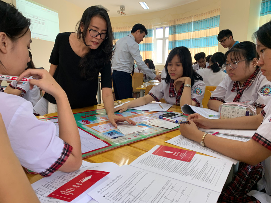 Học sinh TPHCM trong một giờ học