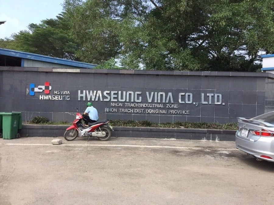 Công ty Hwaseung Vina, nơi xảy ra vụ việc.