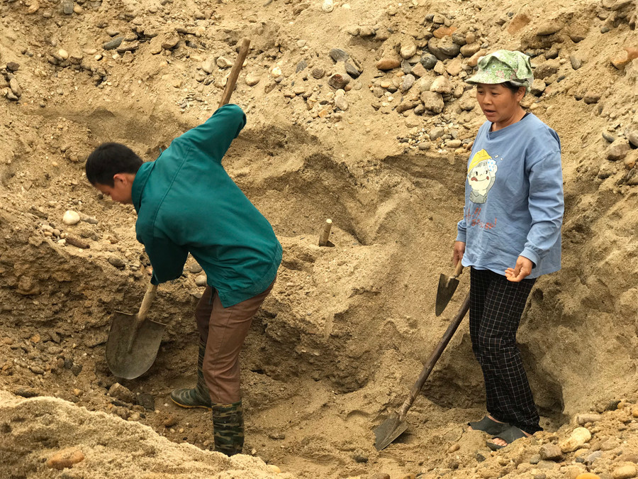 Ra sức đào, xới. Ra sức đào, xới.