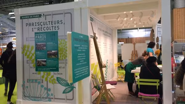 Gian hàng giới thiệu trang web Vegetalisons.Paris tại Hội chợ Nông Nghiệp 2018