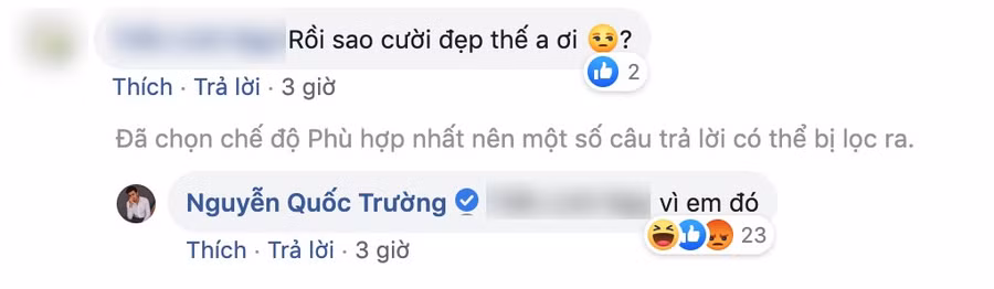 Quốc Trường “thả thính” fan nữ trên Facebook ngọt lịm nhưng lại phũ thế này khi Bảo Thanh xuất hiện ảnh 4