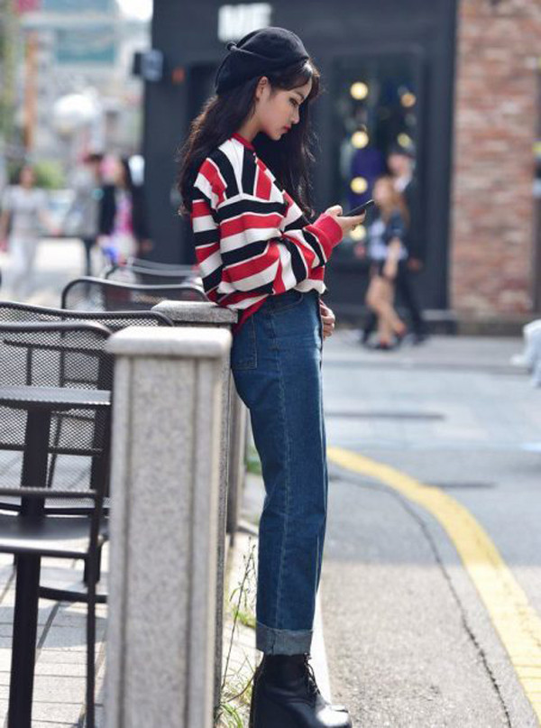 Cách phối trang phục đẹp với "cơn sốt" mũ nồi ảnh 10 phoi-trang-phuc-dep-voi-con-sot-mu-noi-11