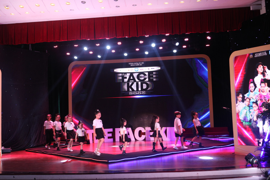 Các thí sinh tranh tài trong cuộc thi “The face Kid” thành phố Hà Nội mở rộng lần thứ II năm 2023.