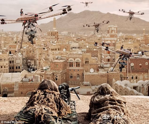 Máy bay không người lái của công ty TIKAD thử nghiệm năm 2015 ở Israel và hiện Mỹ đang sử dụng