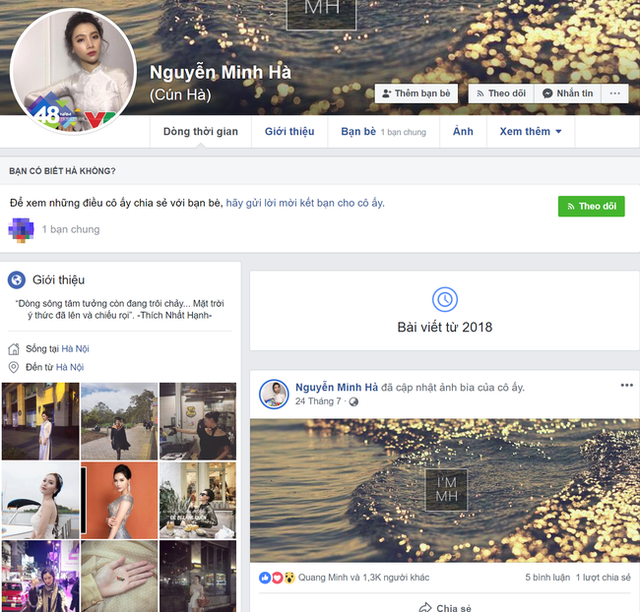 photo-1-15446722954921635353854 Bị dân mạng chỉ trích vì đá đểu Thu Quỳnh, Chí Nhân phải xóa status nhưng động thái lạ của Minh Hà mới bất ngờ-5