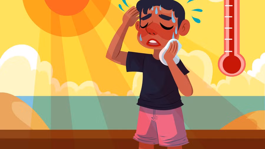 Say nắng có thể đến với bất kỳ ai, nhưng nó gây ra mối đe dọa đặc biệt đối với trẻ em. (Ảnh: ITN) 