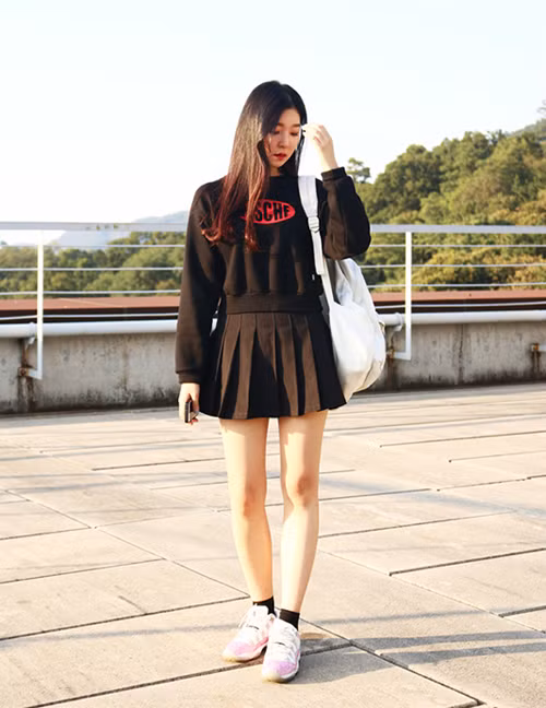 3 kiểu chân váy xinh yêu nữ sinh Hàn chuộng nhất khi đi học - 9