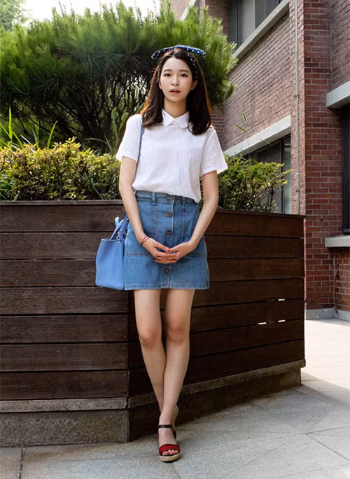 3 kiểu chân váy xinh yêu nữ sinh Hàn chuộng nhất khi đi học - 1