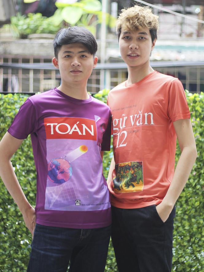 Vẻ đẹp trong sáng của 9X thiết kế áo in hình bìa sách giáo khoa ảnh 8 Vẻ ngoài xinh đẹp của 9X thiết kế áo in hình bìa sách giáo khoa - ảnh 8