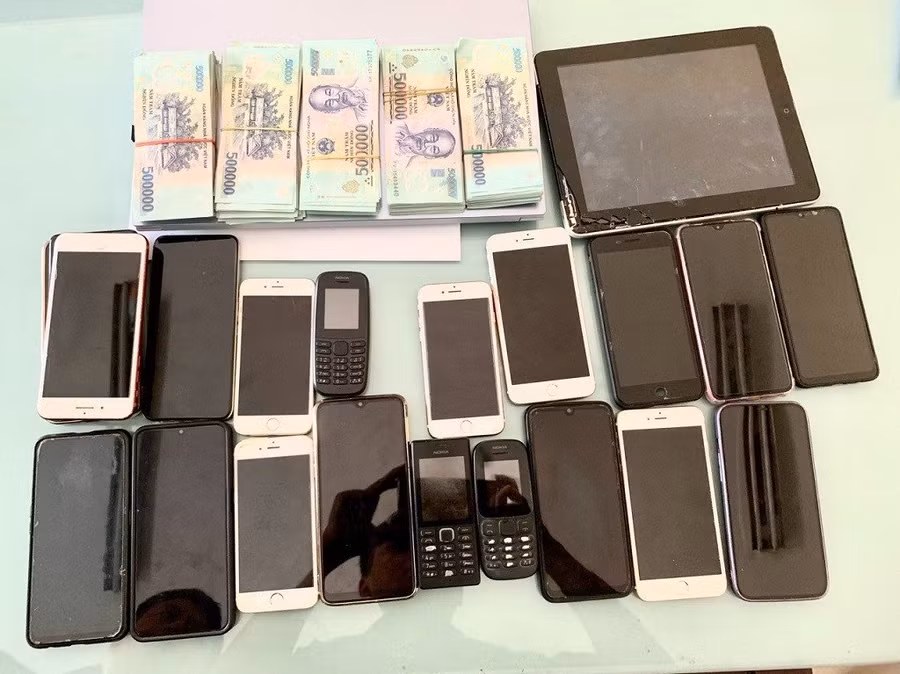 Tang vật vụ án bị công an thu giữ. Ảnh: CANA.