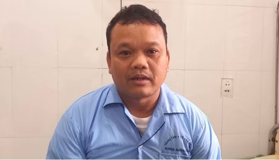 Kiểm lâm Tâm bị đối tượng lạ hành hung gây thương tích.