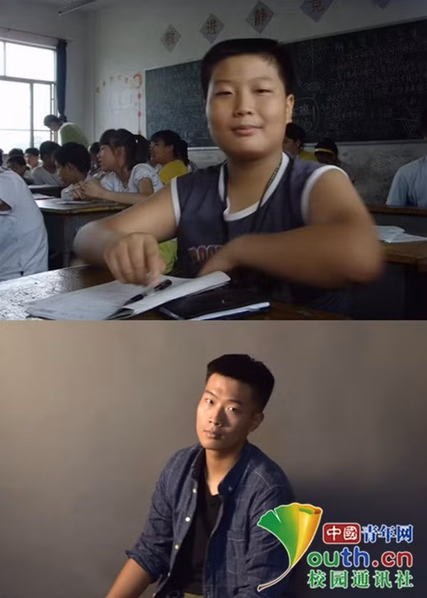 Khoe ảnh thử thách 10 năm, không phải ai cũng lột xác thành công ảnh 3 10 năm nét mặt không thay đổi với nam sinh này, có chăng chỉ khác phong cách ăn mặc bởi cậu bạn học Học viện Thời trang.