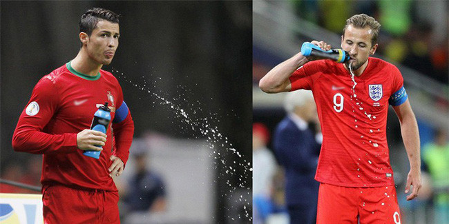 Tại sao cầu thủ liên tục súc miệng và nhổ nước ra sân giữa trận đấu - Ảnh 1. Tại sao cầu thủ liên tục súc miệng và nhổ nước ra sân giữa trận đấu - Ảnh 1.