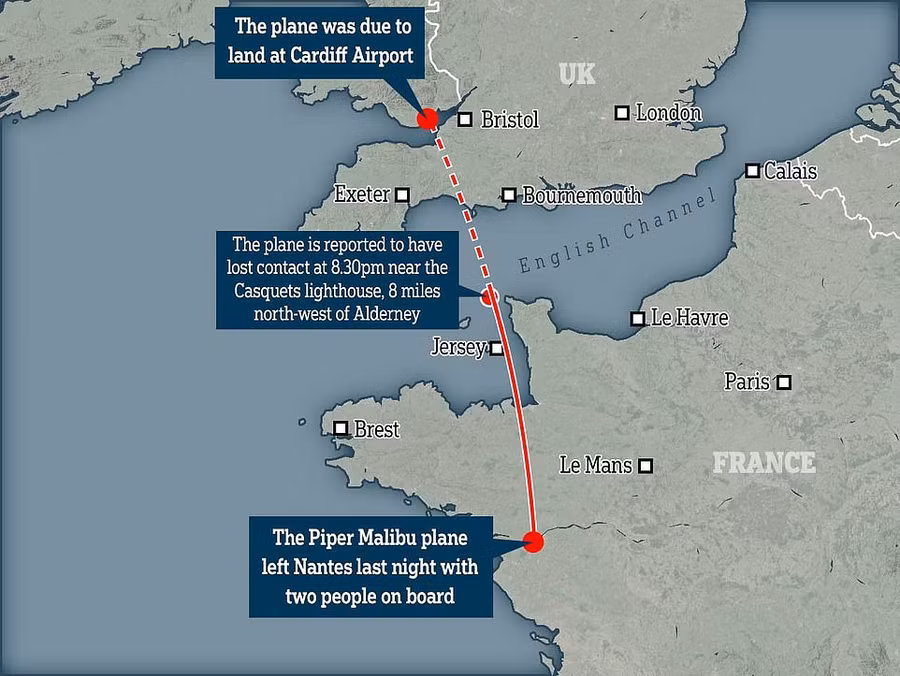 Vừa ký hợp đồng 450 tỷ VNĐ, tiền đạo mất tích cùng máy bay khi sang nước Anh ra mắt đội bóng mới - Ảnh 1.