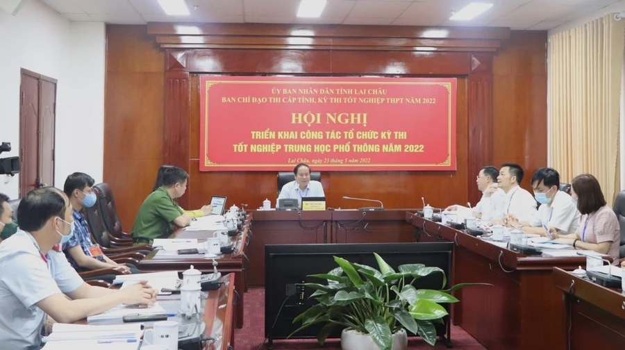 Hội nghị Triển khai công tác tổ chức Kỳ thi tốt nghiệp THPT năm 2022.