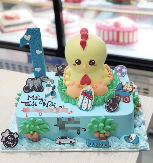 “Ngã ngửa” nhận chiếc bánh kem hình con gà dễ thương đặt mua trên mạng ảnh 1 Chiếc bánh hình còn gà mẫu rất đẹp.