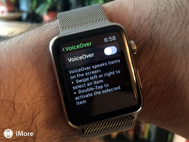 VoiceOver sẽ được tích hợp thử nghiệm trên dòng sản phẩm WatchOS 3 của Apple vào mùa thu này. Chan dung nu ky su 9X khiem thi lam viec tai Apple hinh anh 2
