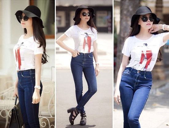 Học mỹ nhân Việt “công thức” mix đồ với áo phông trắng tuyệt xinh ảnh 1 Học mỹ nhân Việt “công thức” mix đồ với áo phông trắng tuyệt xinh ảnh 1