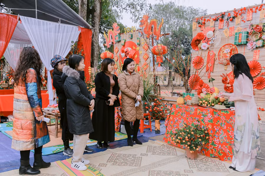 Sôi nổi các hoạt động trải nghiệm không khí Tết cổ truyền trong trường học.