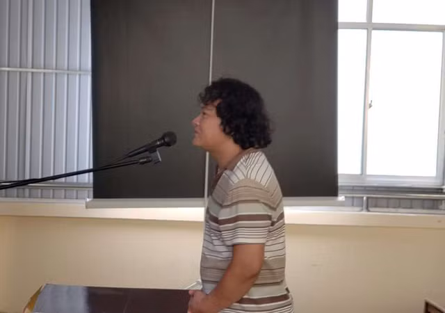 Đoàn Khánh Vinh Quang tại phiên tòa. Ảnh: Dân trí