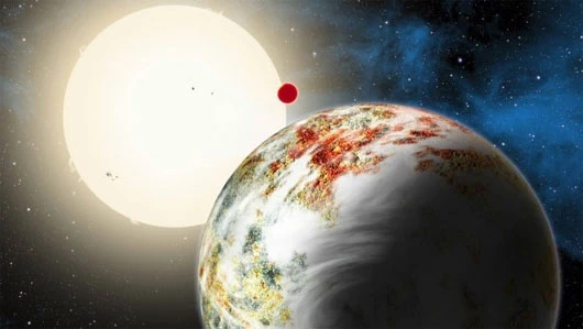 Hình minh họa hành tinh Kepler-10c. Nó xoay quanh một ngôi sao có tuổi đời 11 tỷ năm