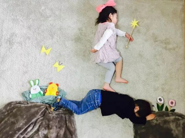 Bà mẹ tận dụng mọi lúc 2 con ngủ để tạo ra bộ ảnh siêu đáng yêu có một không hai 11