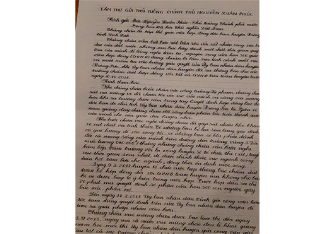 Tâm thư của các giáo viên huyện Krông Pắk gửi tới Thủ tướng Tâm thư của các giáo viên huyện Krông Pắk gửi tới Thủ tướng