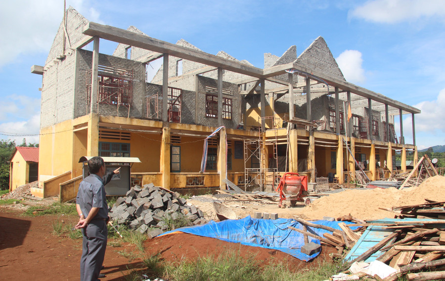 Trường tiểu học Cilcus- hơn 98% là HS dân tộc thiểu số của xã Mê Linh, Lâm Hà, sắp khánh thành với vốn đầu tư hơn 13 tỷ đồng.