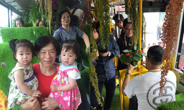 Ngạc nhiên với kiểu “xe bus rừng xanh” độc đáo ở Đài Loan ảnh 5 Du khách hào hứng với chuyến thử nghiệm đầu tiên