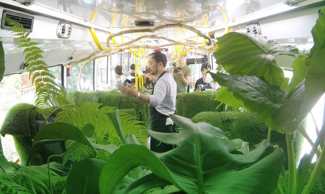Ngạc nhiên với kiểu “xe bus rừng xanh” độc đáo ở Đài Loan ảnh 3 Ngạc nhiên với kiểu “xe bus rừng xanh” độc đáo ở Đài Loan ảnh 3
