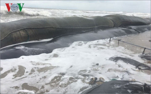 sóng lớn tàn phá bờ biển quảng nam, đà nẵng hình 2 song lon tan pha bo bien quang nam, da nang hinh 2