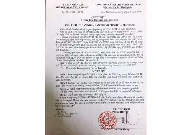 Đắk Lắk: Điều chuyển có hợp tình, hợp lý ?